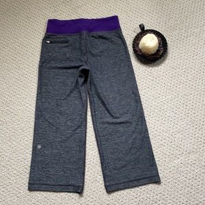 Lululemon relaxed fit crop purple and grey